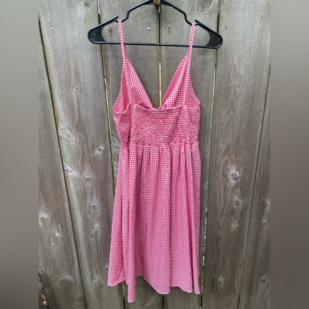 Vintage Fancyinn Red Check Button Front Dress XL - Picture 6 of 6